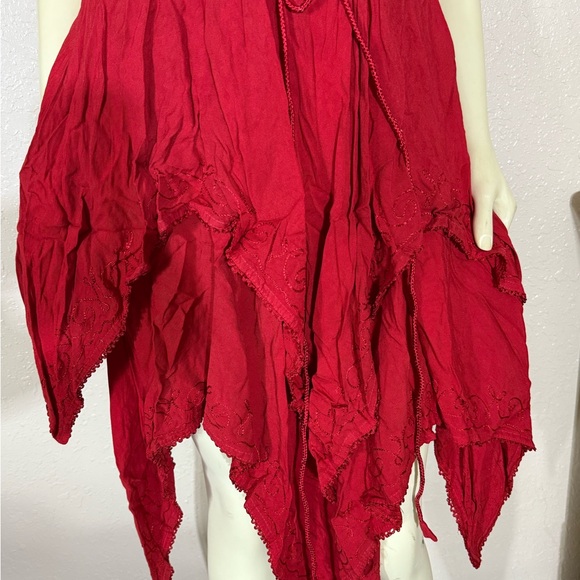 Flower vintage red fairy dress - Picture 3 of 6